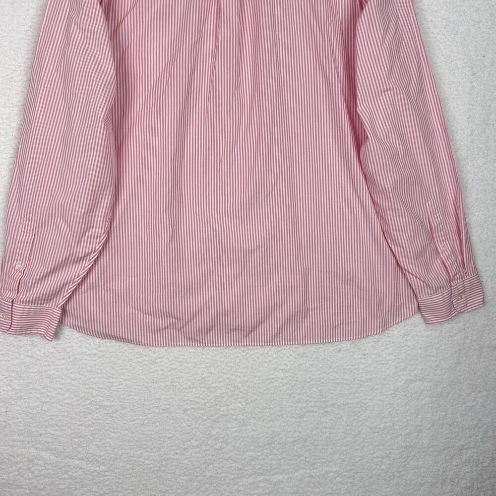 Vineyard Vines Mens Button Down Stretch Poplin Stripe Shirt Pink XL Embroidered - Picture 8 of 15